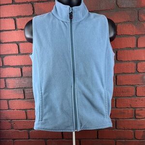 Woolrich Women's Fleece Vest Large – Blue Sleeveless‎ Outdoor Layer